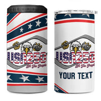 Custom Hockey United States 250th Anniversary 4 in 1 Can Cooler Tumbler USA Semiquincentennial We The People