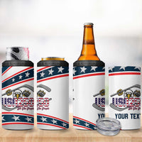 Custom Hockey United States 250th Anniversary 4 in 1 Can Cooler Tumbler USA Semiquincentennial We The People