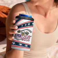 Custom Hockey United States 250th Anniversary 4 in 1 Can Cooler Tumbler USA Semiquincentennial We The People
