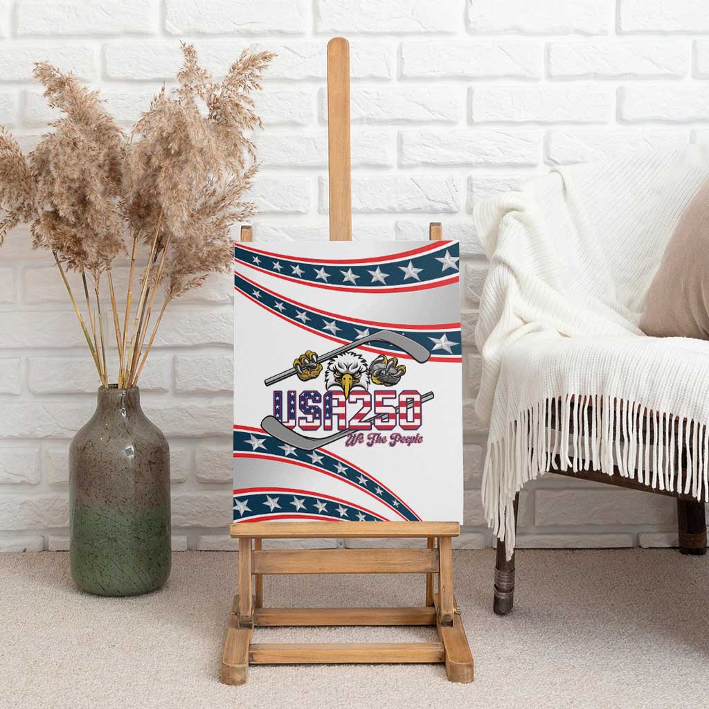 Hockey United States 250th Anniversary Canvas Wall Art USA Semiquincentennial We The People