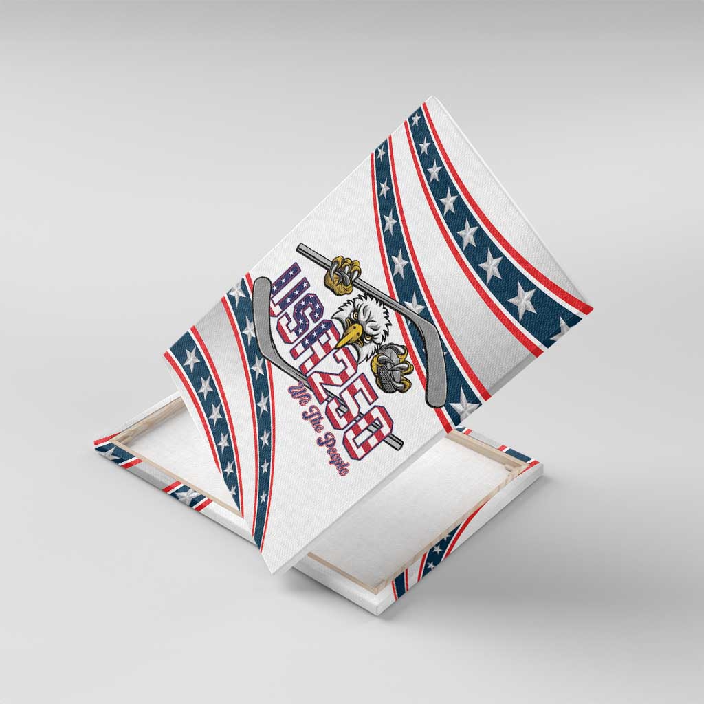 Hockey United States 250th Anniversary Canvas Wall Art USA Semiquincentennial We The People