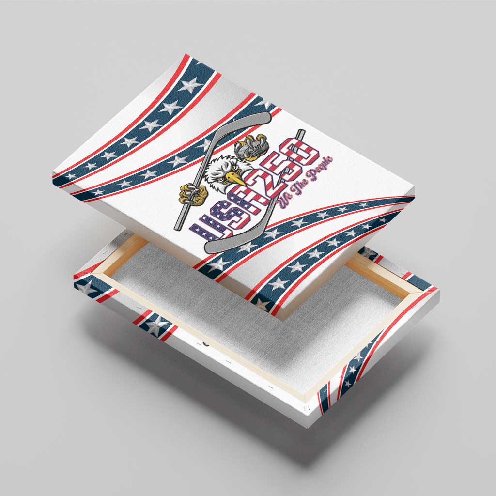 Hockey United States 250th Anniversary Canvas Wall Art USA Semiquincentennial We The People