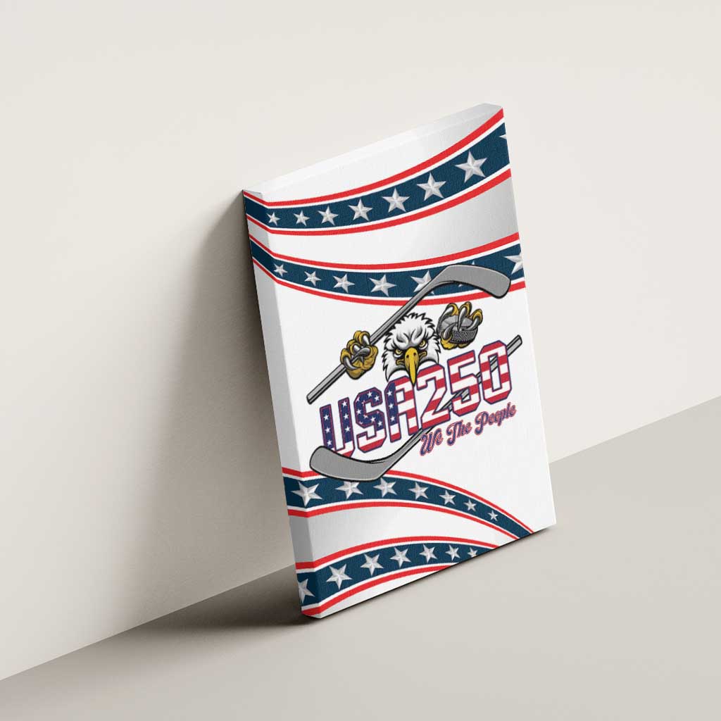 Hockey United States 250th Anniversary Canvas Wall Art USA Semiquincentennial We The People