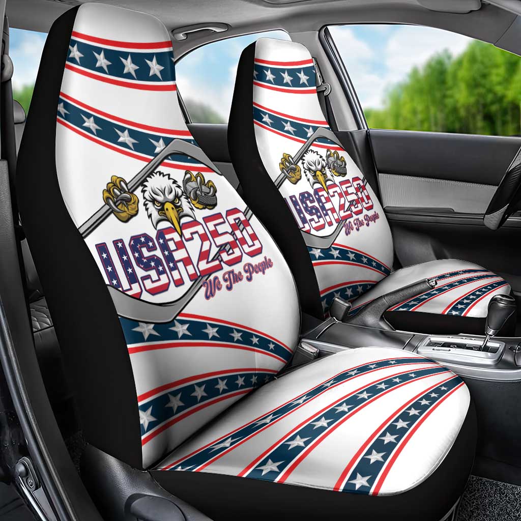 Hockey United States 250th Anniversary Car Seat Cover USA Semiquincentennial We The People