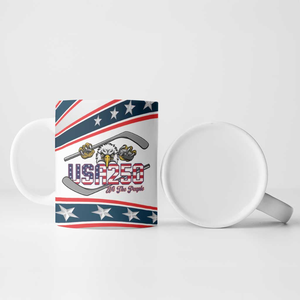 Custom Hockey United States 250th Anniversary Ceramic Mug USA Semiquincentennial We The People