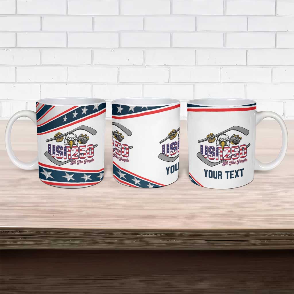 Custom Hockey United States 250th Anniversary Ceramic Mug USA Semiquincentennial We The People