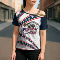 Custom Hockey United States 250th Anniversary Cross Shoulder Shirt USA Semiquincentennial We The People