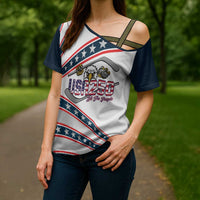 Custom Hockey United States 250th Anniversary Cross Shoulder Shirt USA Semiquincentennial We The People