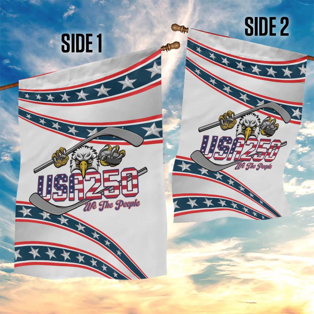 Hockey United States 250th Anniversary Garden Flag USA Semiquincentennial We The People