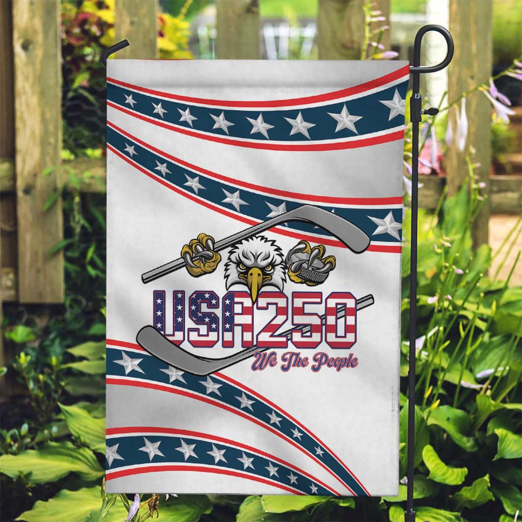 Hockey United States 250th Anniversary Garden Flag USA Semiquincentennial We The People