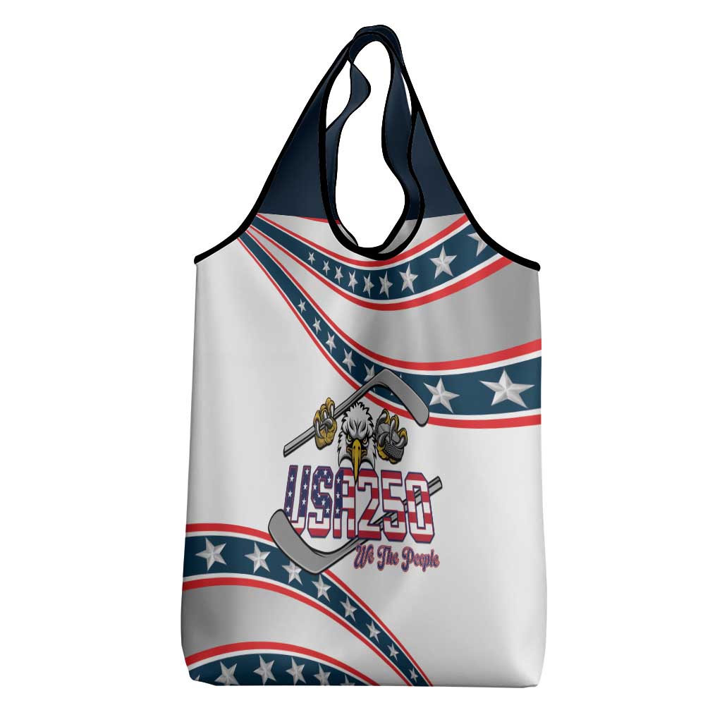 Hockey United States 250th Anniversary Grocery Bag USA Semiquincentennial We The People
