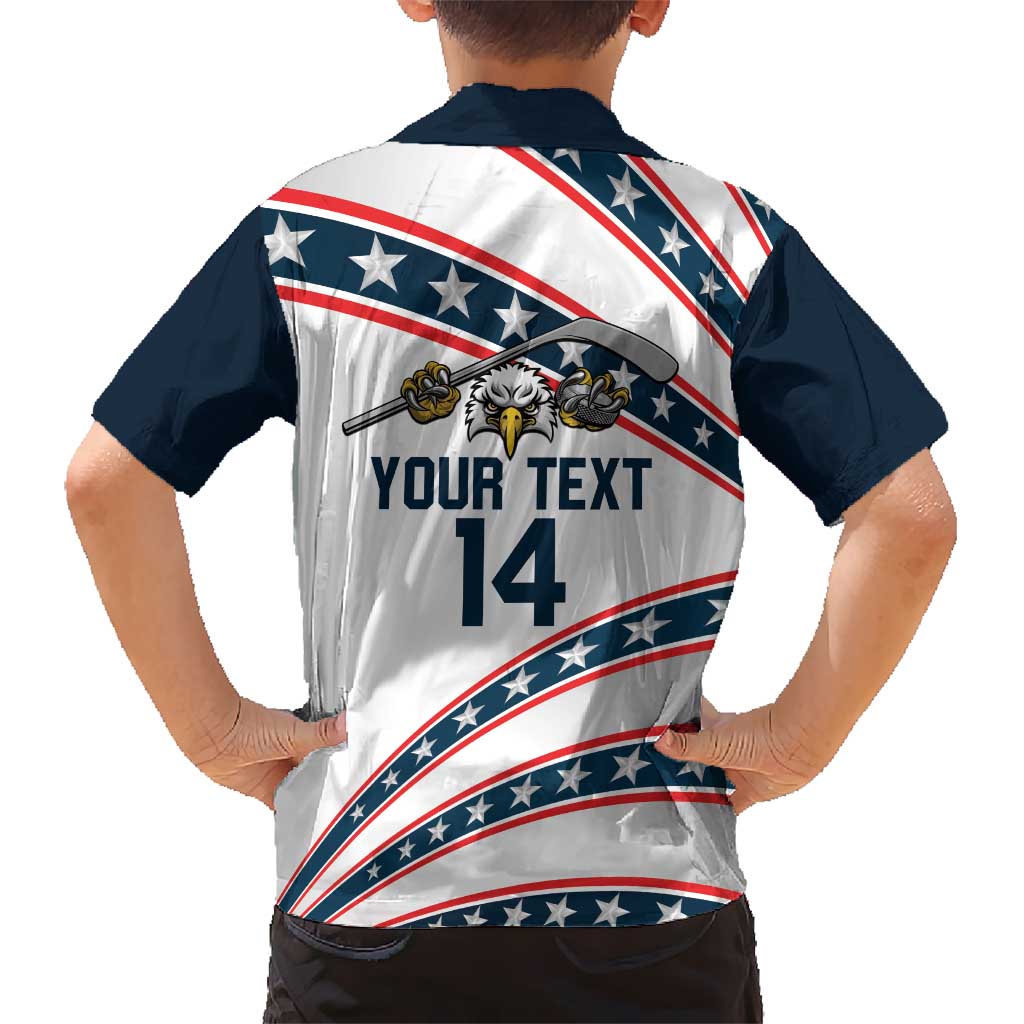 Custom Hockey United States 250th Anniversary Kid Hawaiian Shirt USA Semiquincentennial We The People