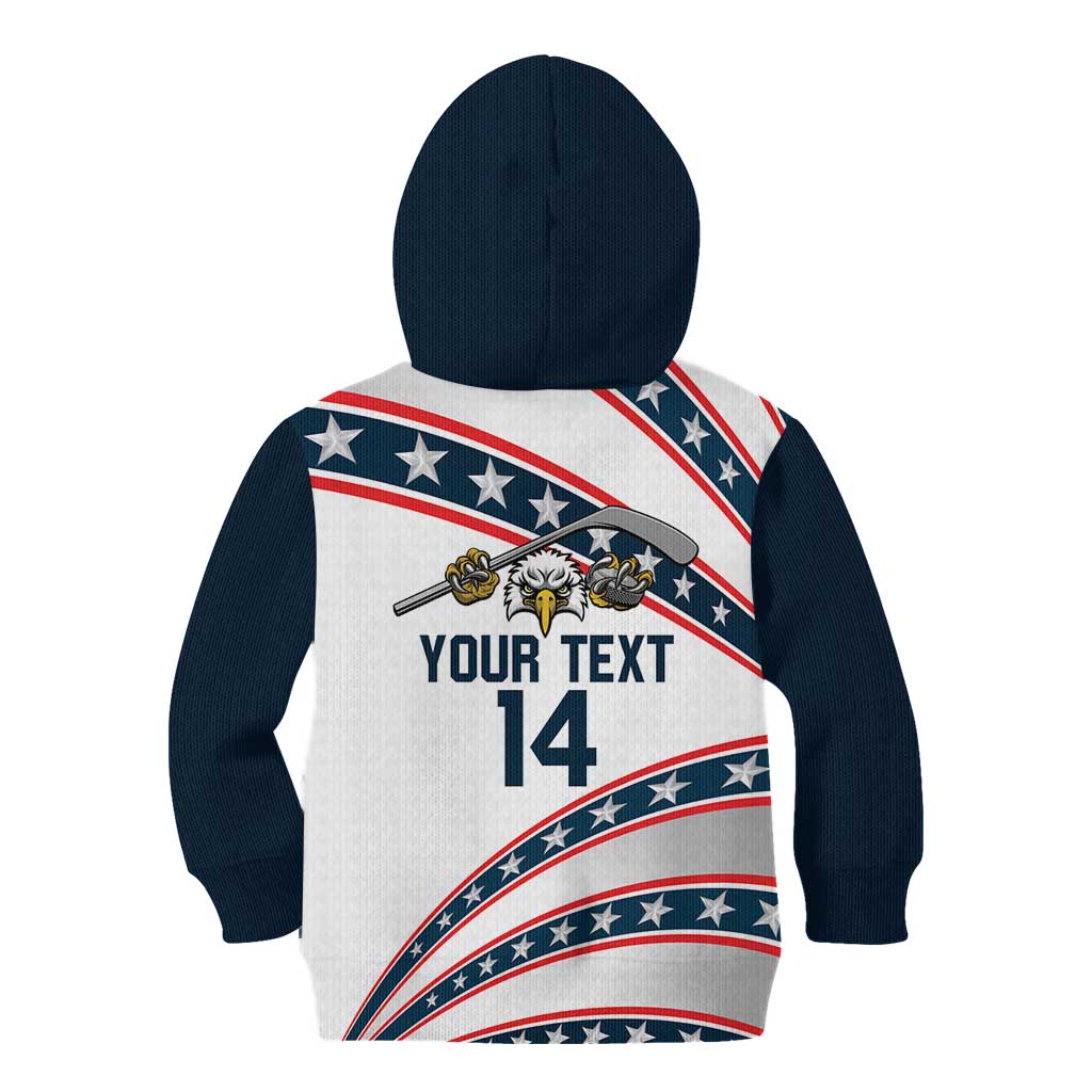 Custom Hockey United States 250th Anniversary Kid Hoodie USA Semiquincentennial We The People