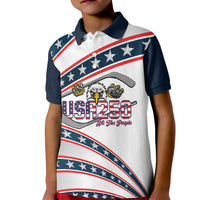 Custom Hockey United States 250th Anniversary Kid Polo Shirt USA Semiquincentennial We The People