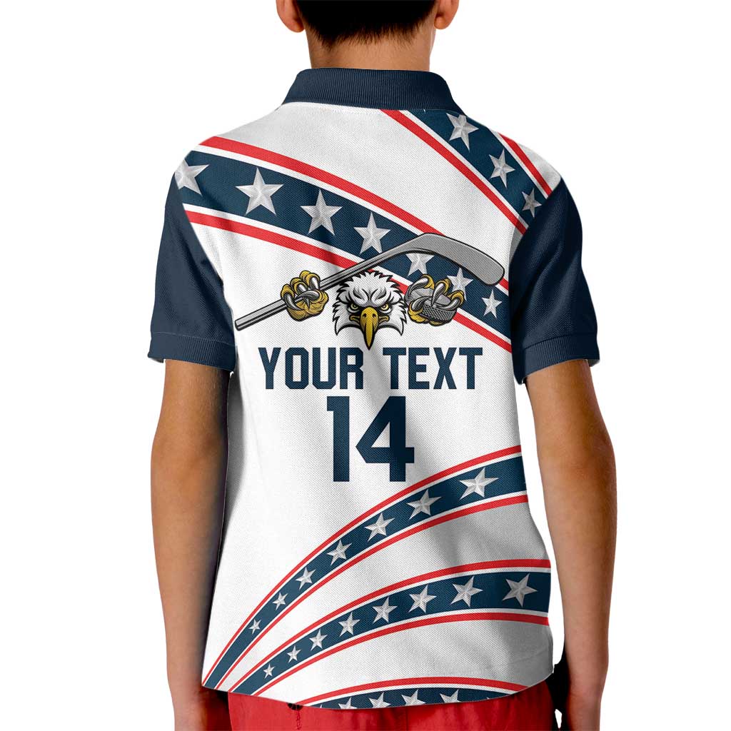Custom Hockey United States 250th Anniversary Kid Polo Shirt USA Semiquincentennial We The People