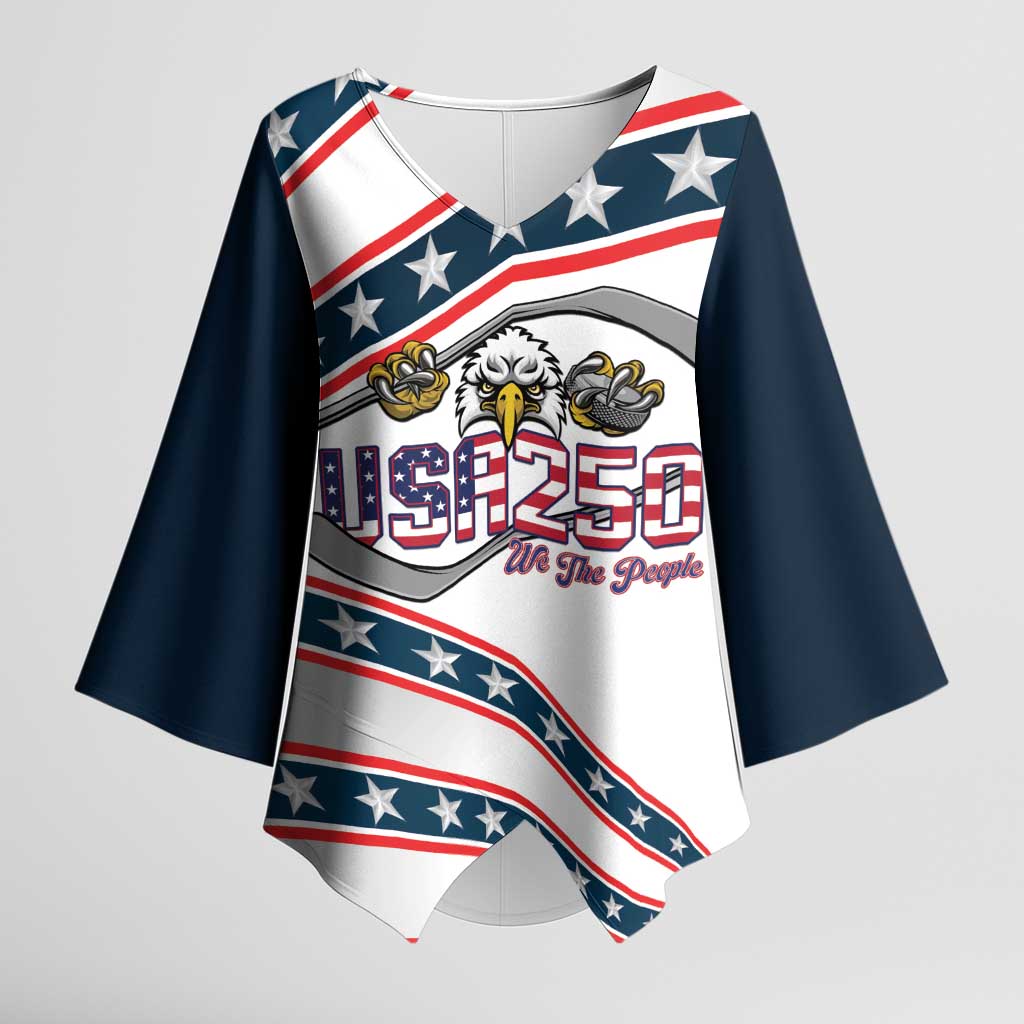 Custom Hockey United States 250th Anniversary Kimono Sleeve Blouse USA Semiquincentennial We The People