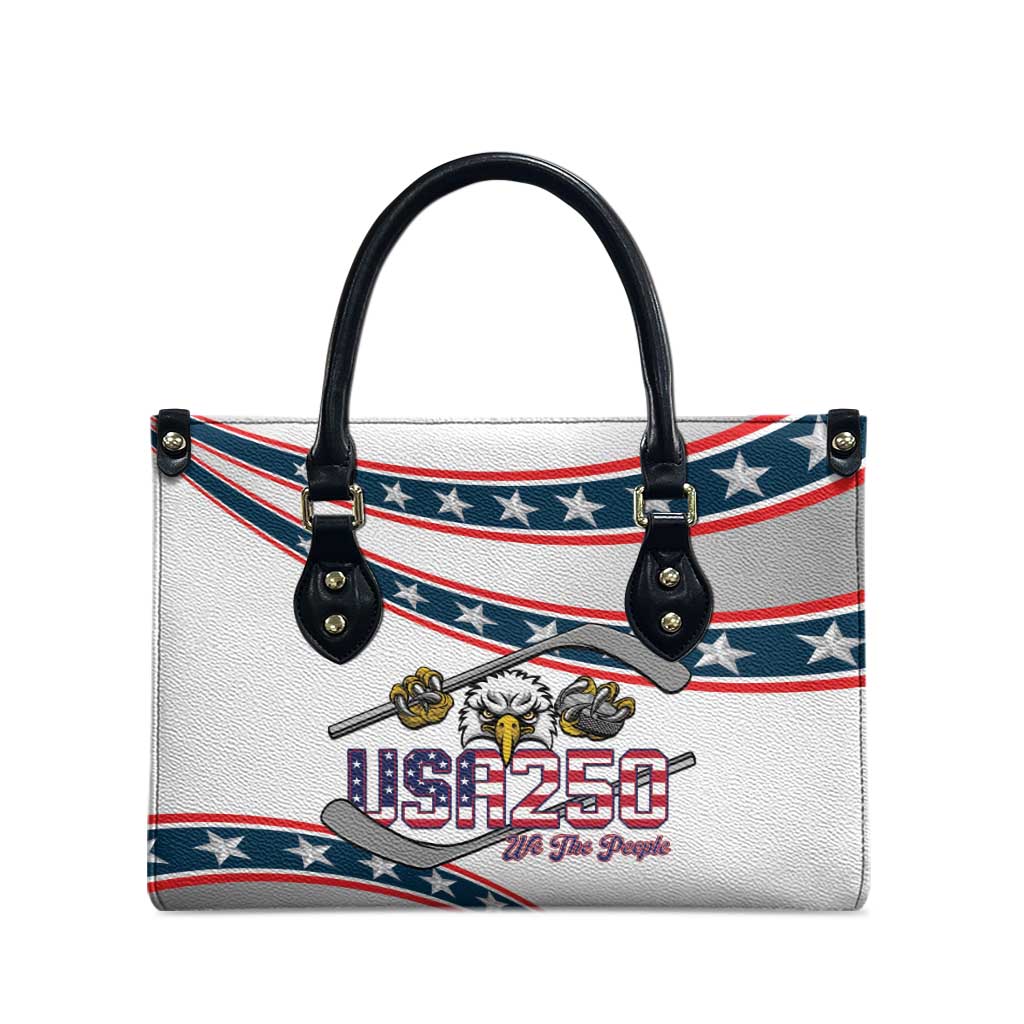 Hockey United States 250th Anniversary Leather Bag USA Semiquincentennial We The People