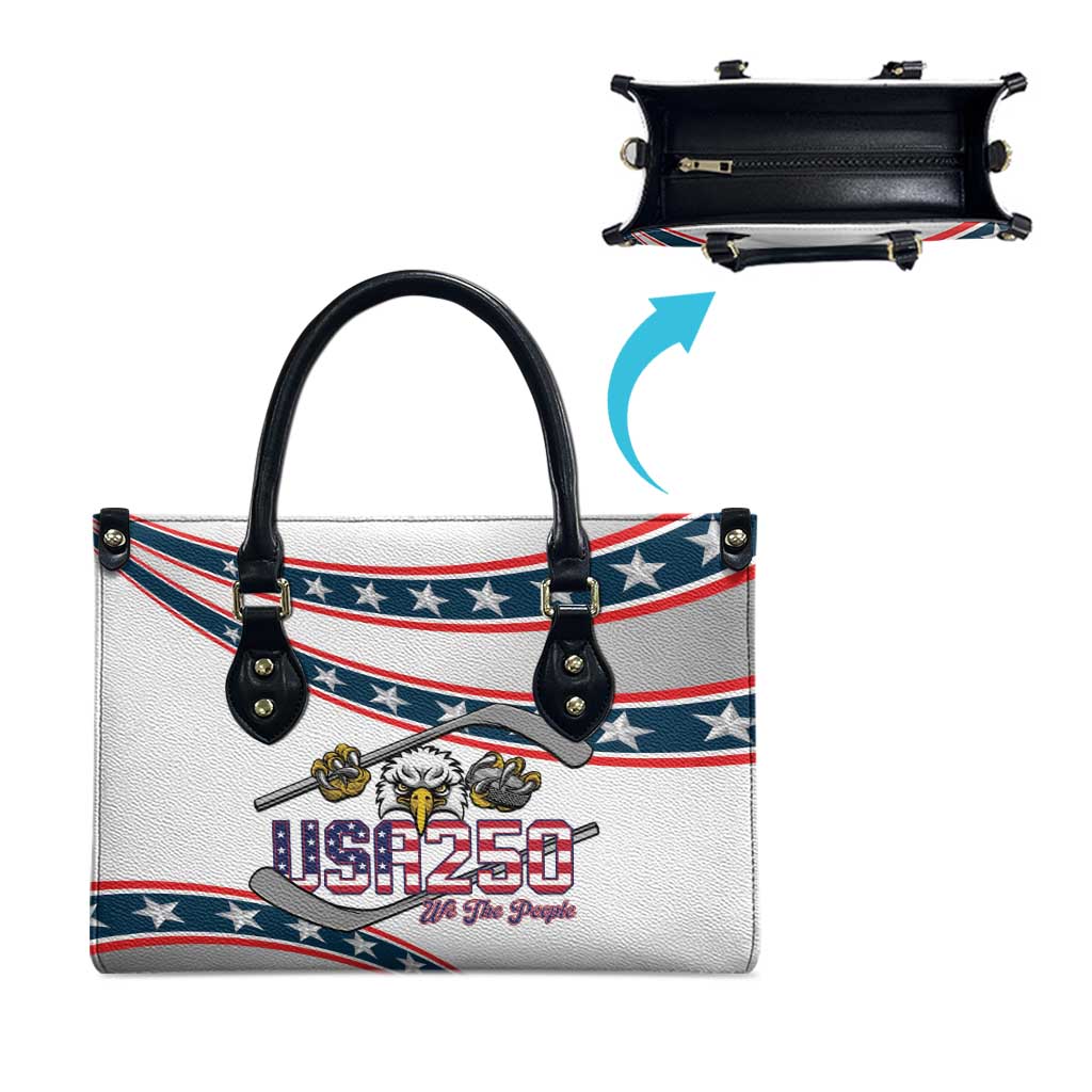 Hockey United States 250th Anniversary Leather Bag USA Semiquincentennial We The People