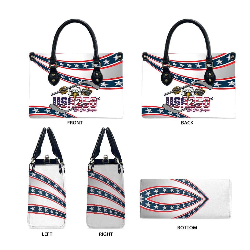 Hockey United States 250th Anniversary Leather Bag USA Semiquincentennial We The People