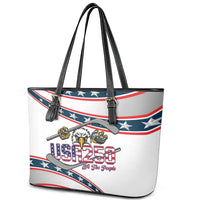 Hockey United States 250th Anniversary Leather Tote Bag USA Semiquincentennial We The People