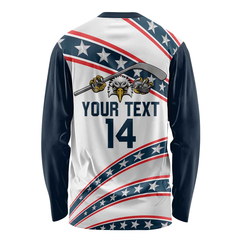 Custom Hockey United States 250th Anniversary Long Sleeve Shirt USA Semiquincentennial We The People