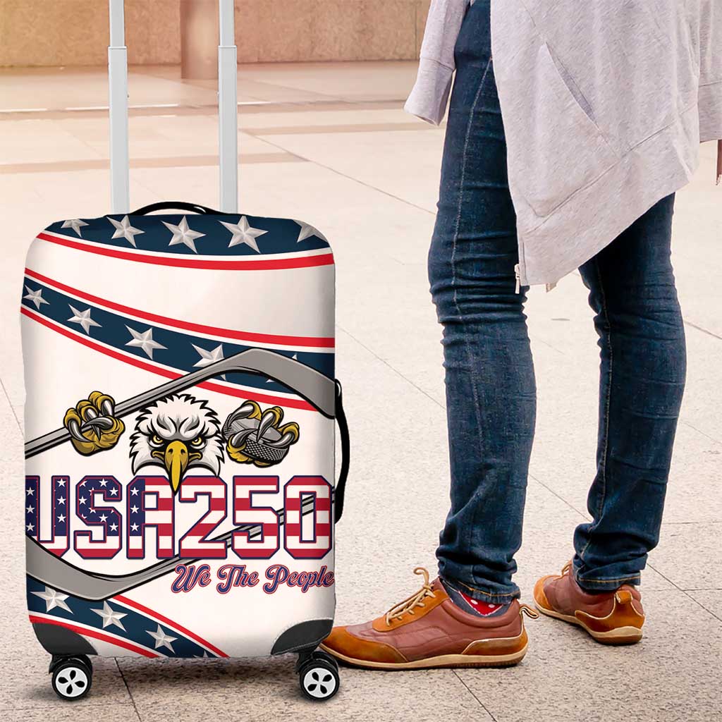 Hockey United States 250th Anniversary Luggage Cover USA Semiquincentennial We The People