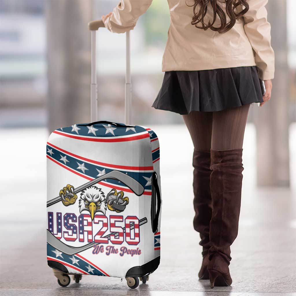 Hockey United States 250th Anniversary Luggage Cover USA Semiquincentennial We The People