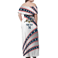 Custom Hockey United States 250th Anniversary Off Shoulder Maxi Dress USA Semiquincentennial We The People