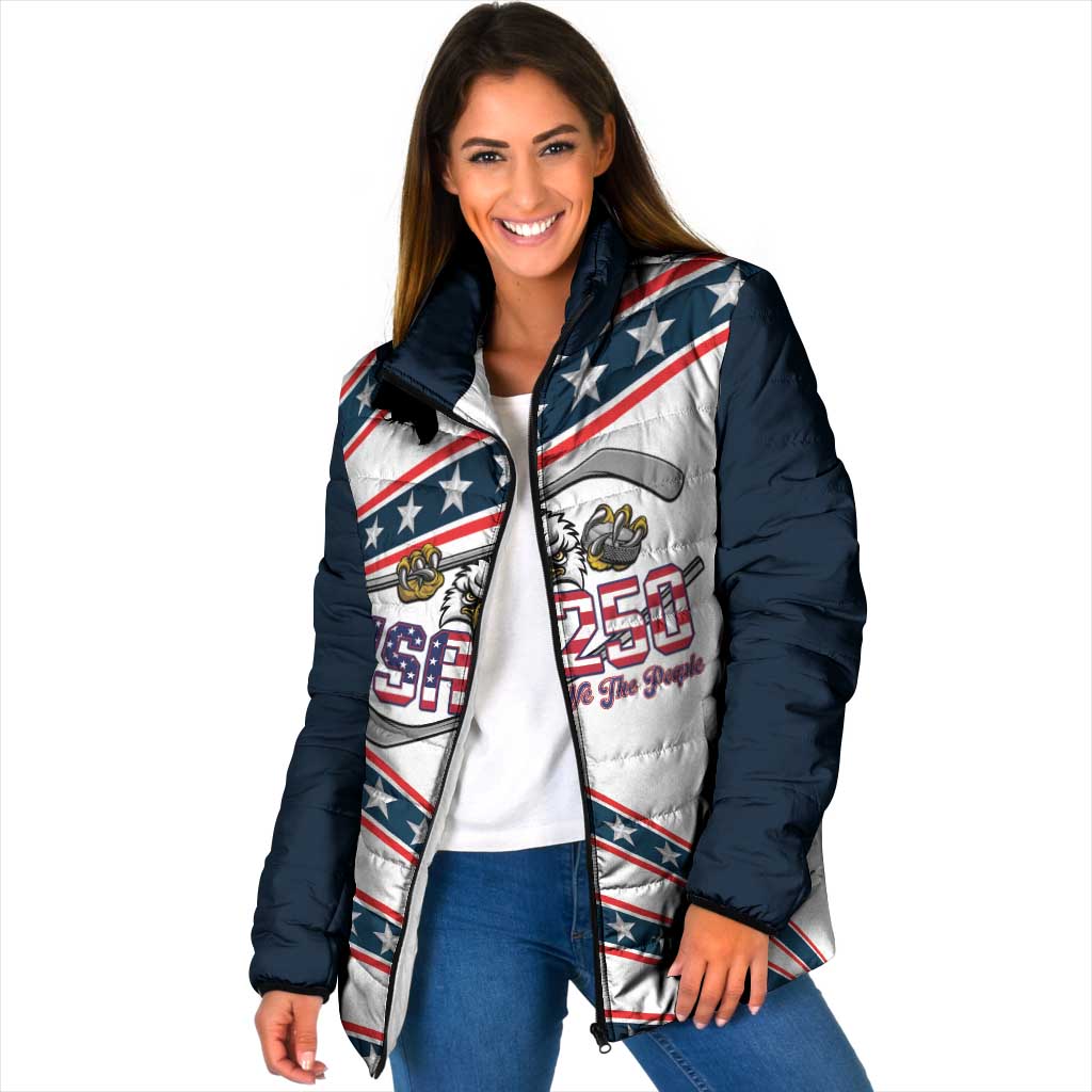 Custom Hockey United States 250th Anniversary Padded Jacket USA Semiquincentennial We The People