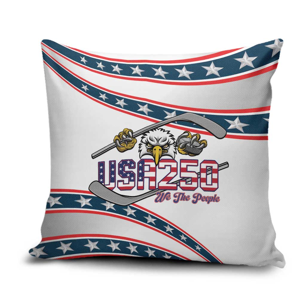 Hockey United States 250th Anniversary Pillow Cover USA Semiquincentennial We The People