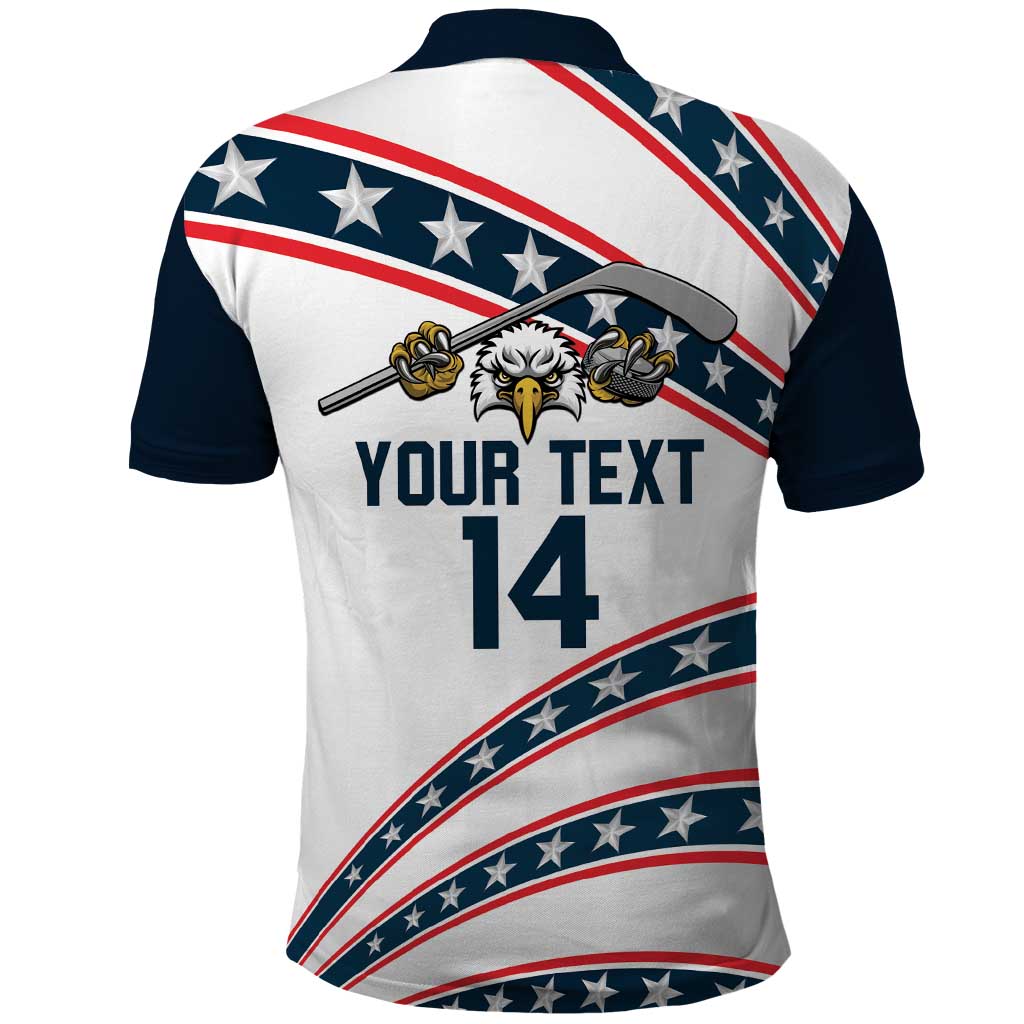 Custom Hockey United States 250th Anniversary Polo Shirt USA Semiquincentennial We The People