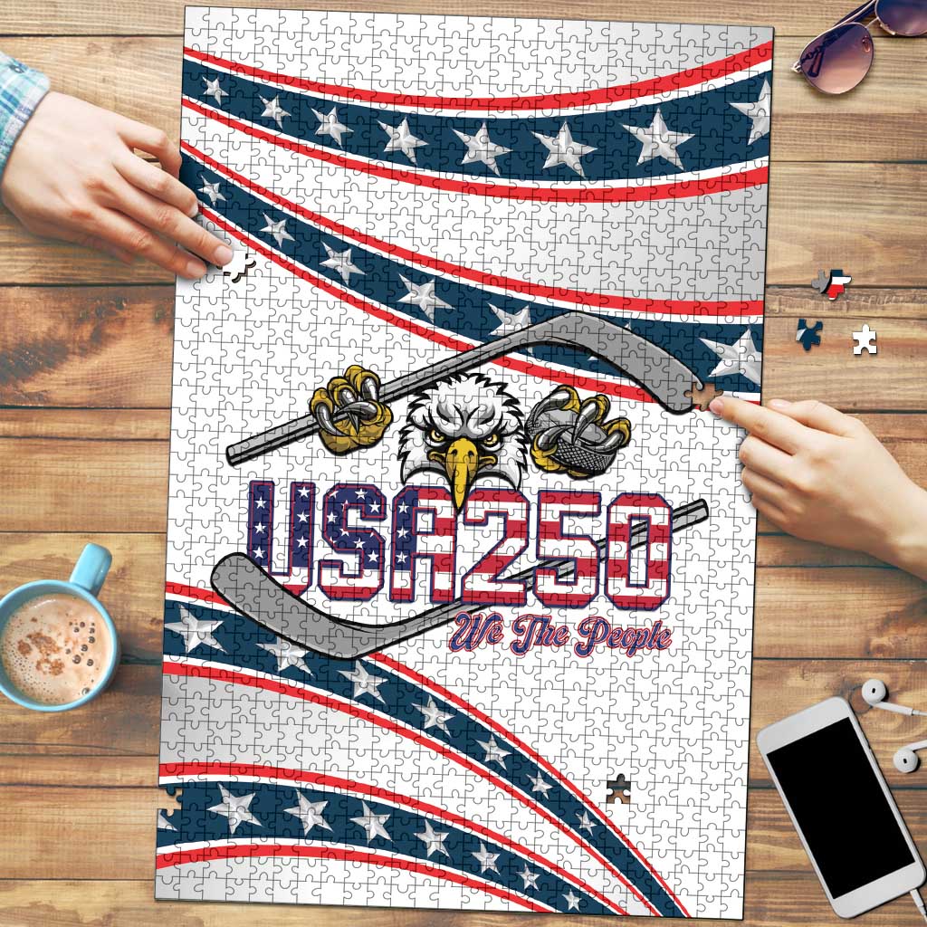 Hockey United States 250th Anniversary Puzzle USA Semiquincentennial We The People
