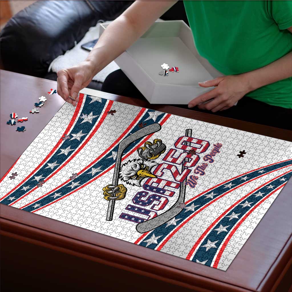 Hockey United States 250th Anniversary Puzzle USA Semiquincentennial We The People