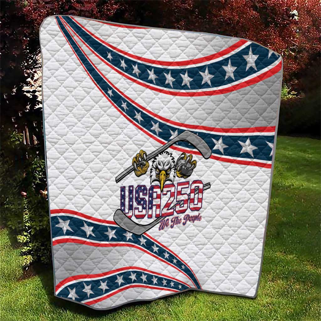 Hockey United States 250th Anniversary Quilt USA Semiquincentennial We The People