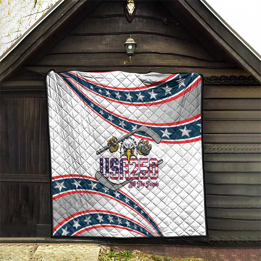 Hockey United States 250th Anniversary Quilt USA Semiquincentennial We The People