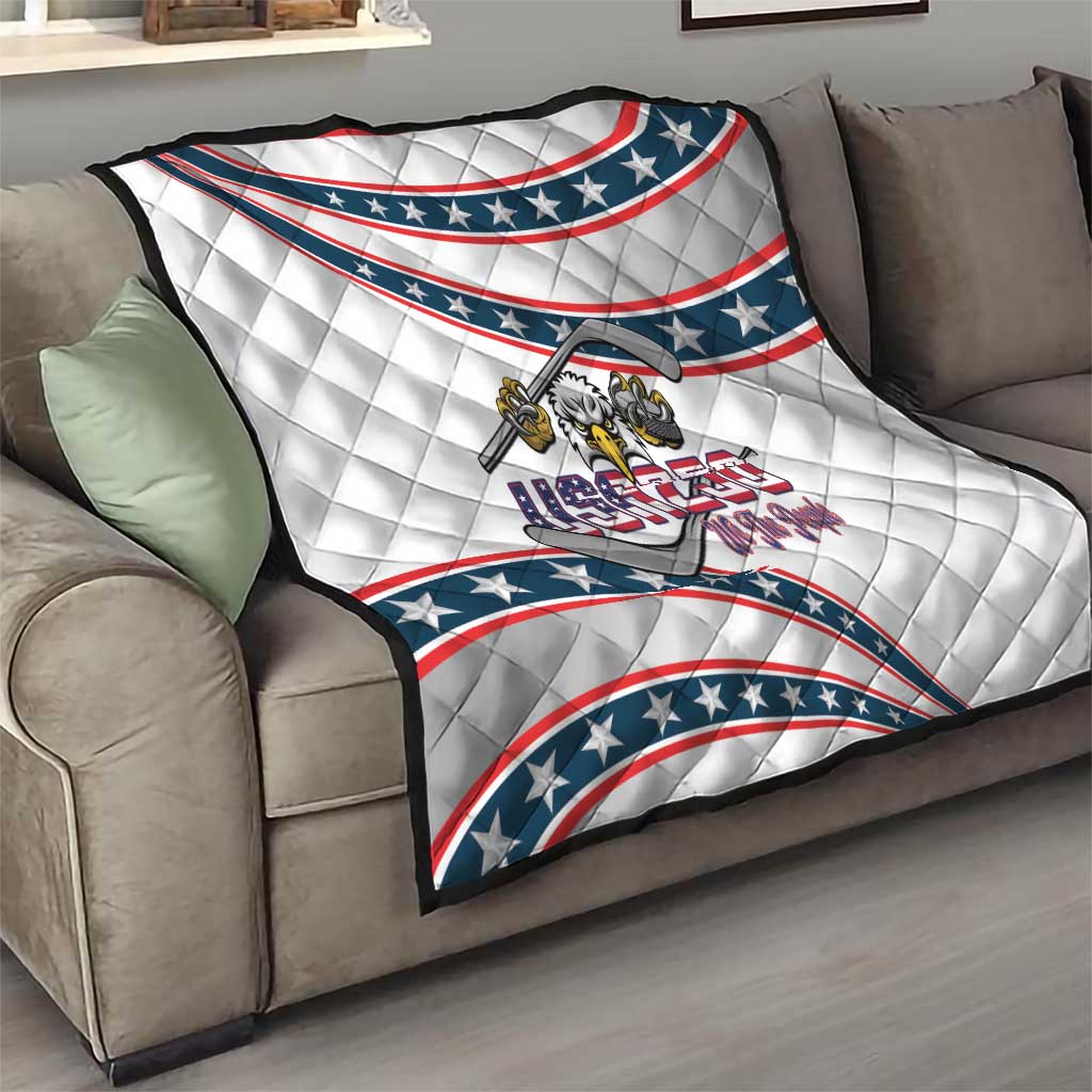 Hockey United States 250th Anniversary Quilt USA Semiquincentennial We The People