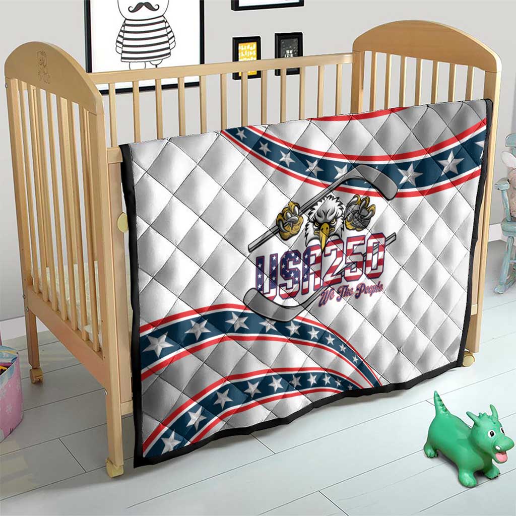 Hockey United States 250th Anniversary Quilt USA Semiquincentennial We The People