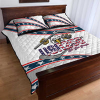 Hockey United States 250th Anniversary Quilt Bed Set USA Semiquincentennial We The People