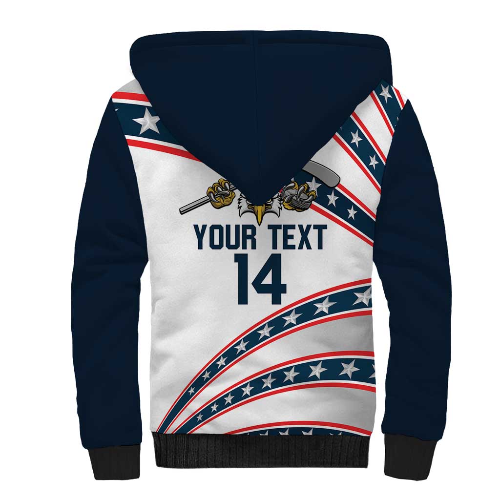 Custom Hockey United States 250th Anniversary Sherpa Hoodie USA Semiquincentennial We The People