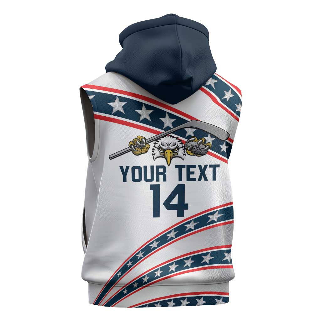 Custom Hockey United States 250th Anniversary Sleeveless Hoodie USA Semiquincentennial We The People