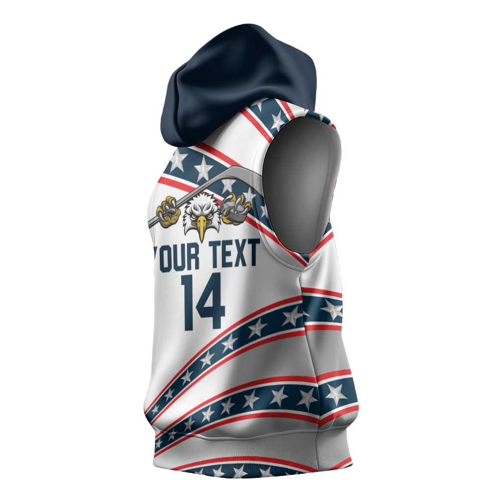 Custom Hockey United States 250th Anniversary Sleeveless Hoodie USA Semiquincentennial We The People