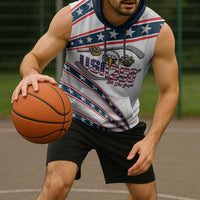 Custom Hockey United States 250th Anniversary Sleeveless Hoodie USA Semiquincentennial We The People