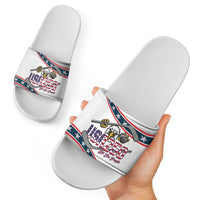 Hockey United States 250th Anniversary Slide Sandals USA Semiquincentennial We The People