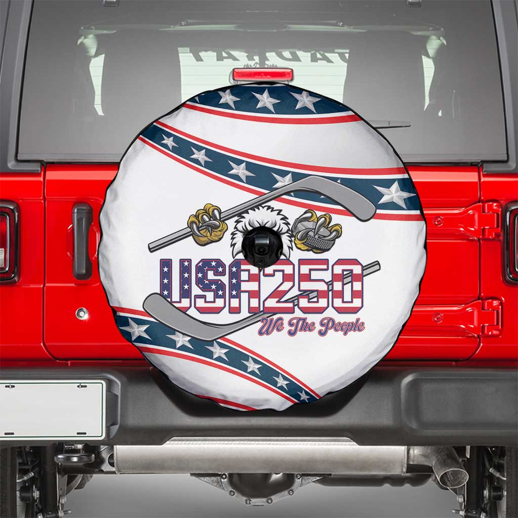Hockey United States 250th Anniversary Spare Tire Cover USA Semiquincentennial We The People
