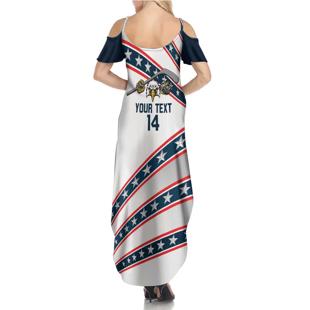 Custom Hockey United States 250th Anniversary Summer Maxi Dress USA Semiquincentennial We The People