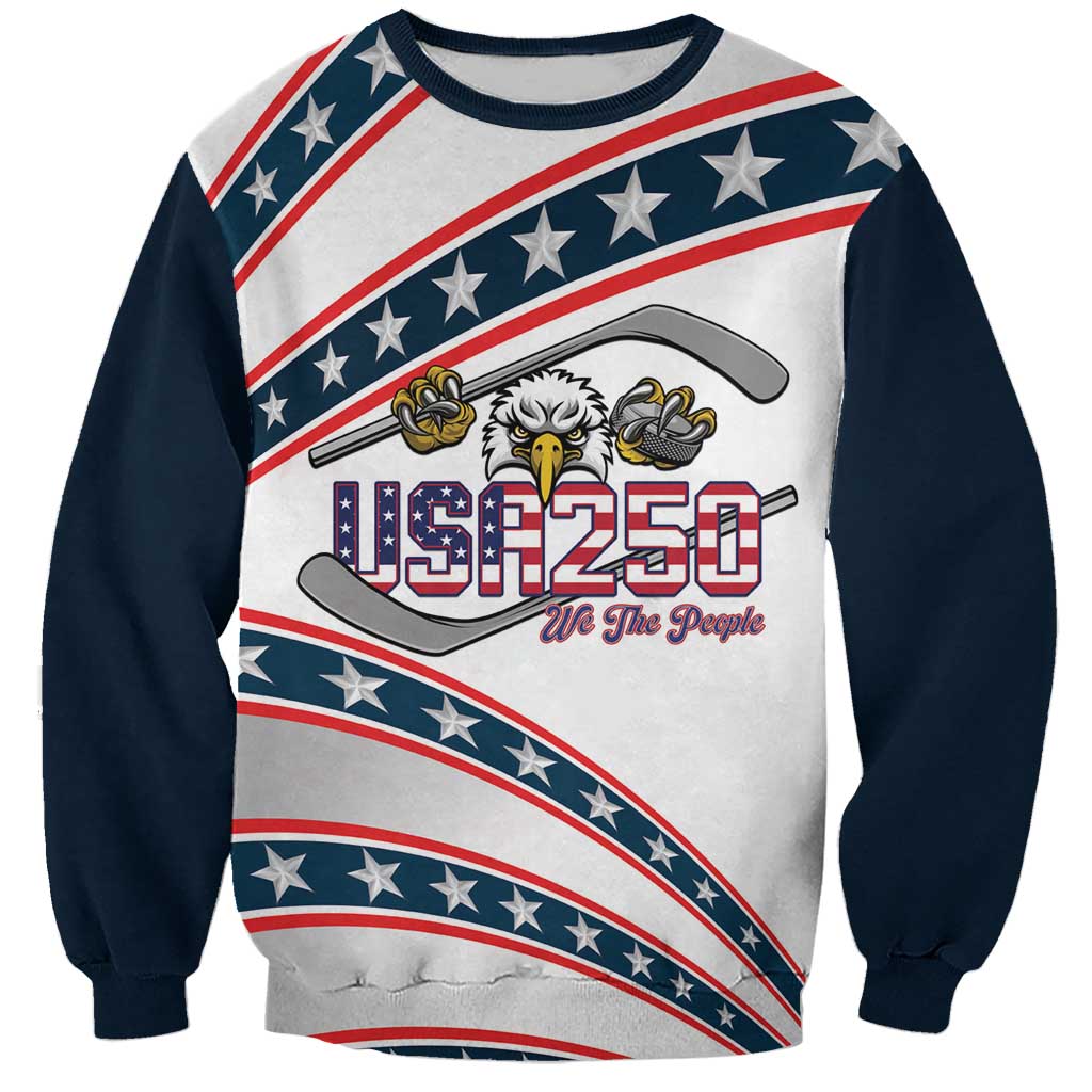 Custom Hockey United States 250th Anniversary Sweatshirt USA Semiquincentennial We The People
