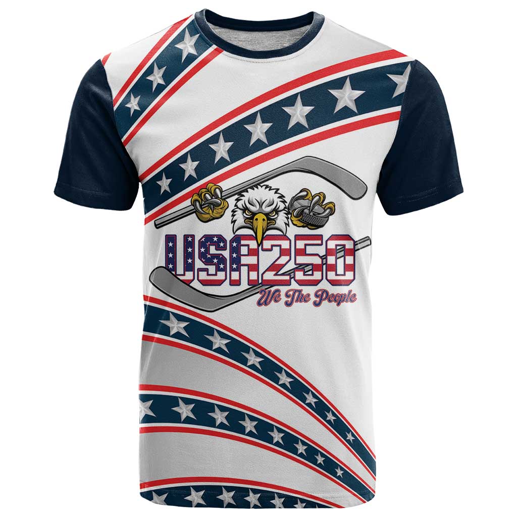 Custom Hockey United States 250th Anniversary T Shirt USA Semiquincentennial We The People