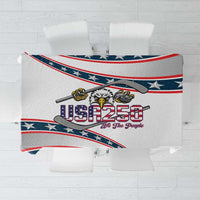Hockey United States 250th Anniversary Tablecloth USA Semiquincentennial We The People