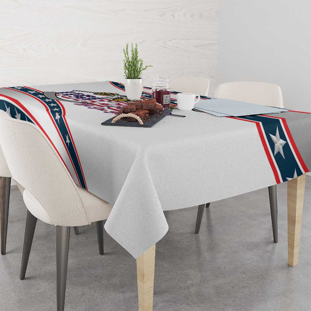 Hockey United States 250th Anniversary Tablecloth USA Semiquincentennial We The People
