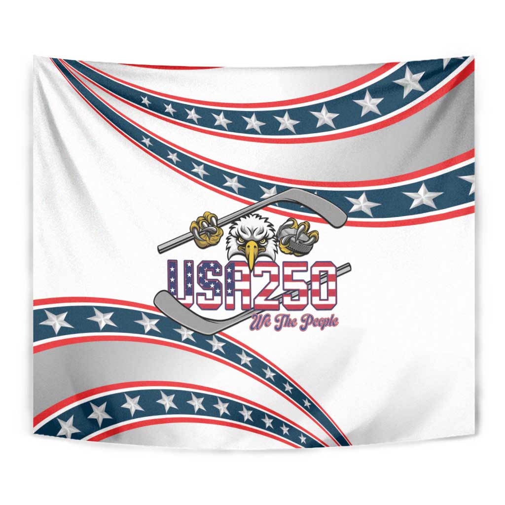 Hockey United States 250th Anniversary Tapestry USA Semiquincentennial We The People